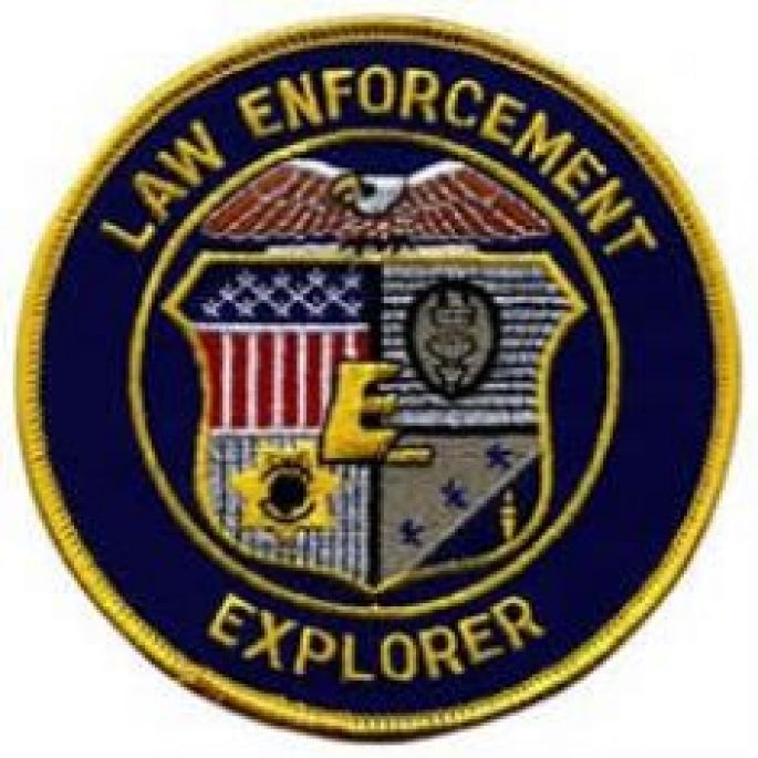 LAW ENFORCEMENT EXPLORER - ROYAL BLUE PATCH.
